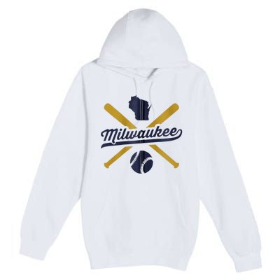 Milwaukee Baseball Vintage Wisconsin Pride Love City Premium Pullover Hoodie