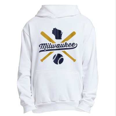 Milwaukee Baseball Vintage Wisconsin Pride Love City Urban Pullover Hoodie