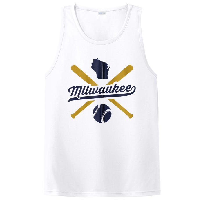 Milwaukee Baseball Vintage Wisconsin Pride Love City PosiCharge Competitor Tank