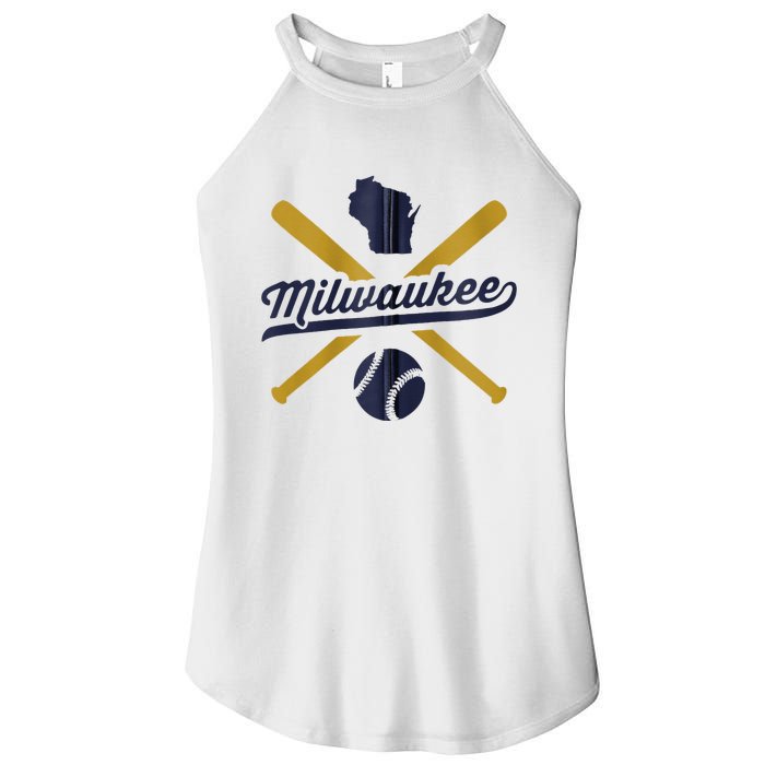 Milwaukee Baseball Vintage Wisconsin Pride Love City Women’s Perfect Tri Rocker Tank