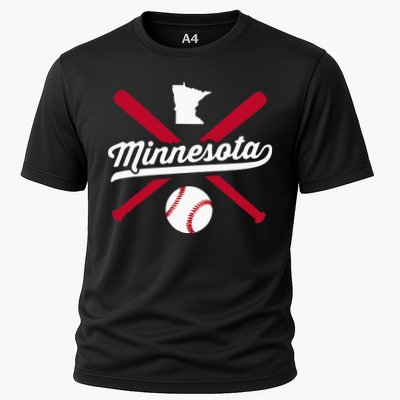 Minnesota Baseball Vintage State Pride Love City Cooling Performance Crew T-Shirt