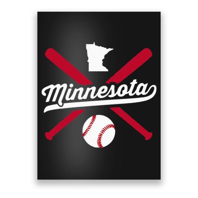 Minnesota Baseball Vintage State Pride Love City Poster