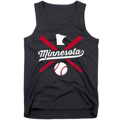 Minnesota Baseball Vintage State Pride Love City Tank Top