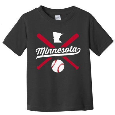 Minnesota Baseball Vintage State Pride Love City Toddler T-Shirt