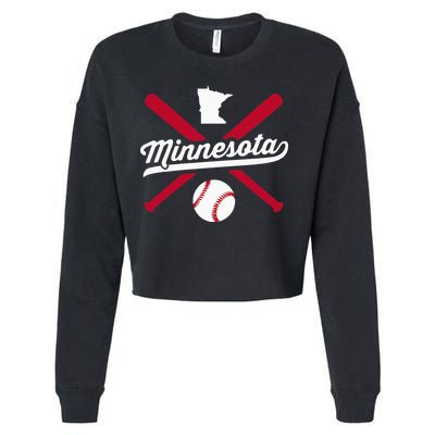 Minnesota Baseball Vintage State Pride Love City Cropped Pullover Crew