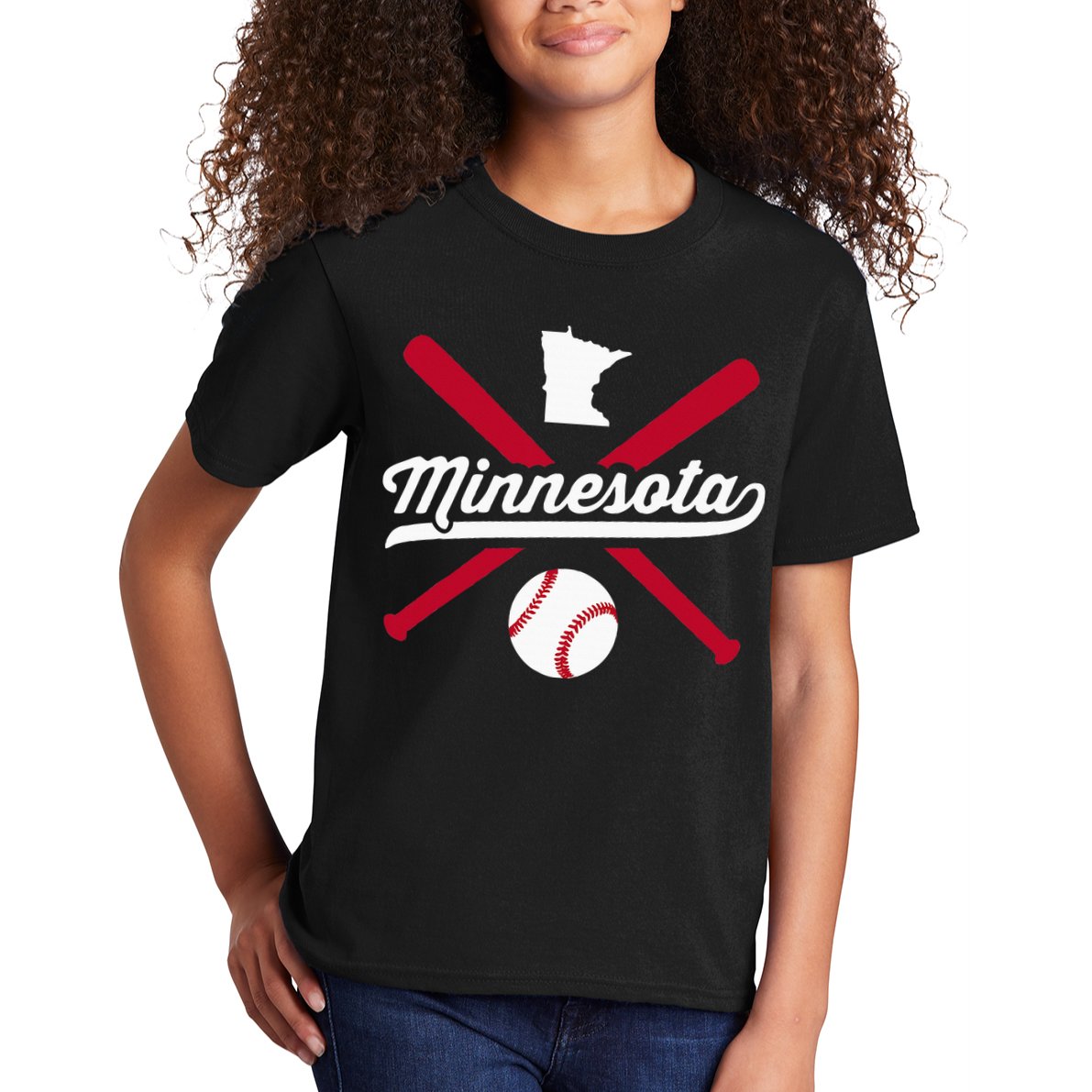 Minnesota Baseball Vintage State Pride Love City Kids T-Shirt