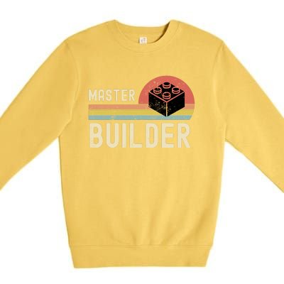 Master Builder Vintage Style Gift Premium Crewneck Sweatshirt