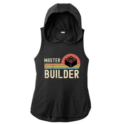 Master Builder Vintage Style Gift Ladies PosiCharge Tri-Blend Wicking Draft Hoodie Tank