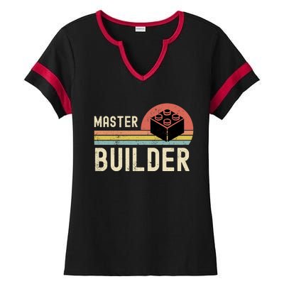 Master Builder Vintage Style Gift Ladies Halftime Notch Neck Tee