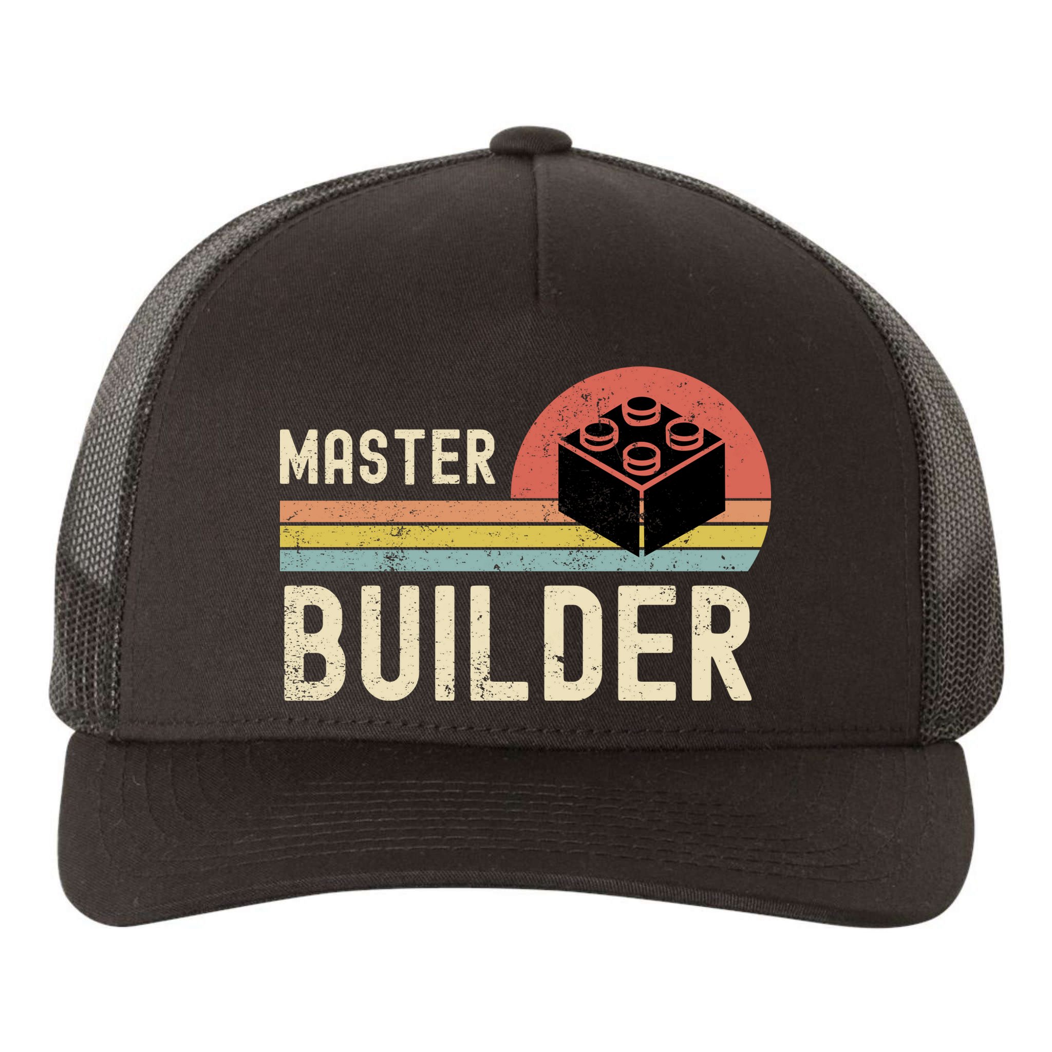 Master Builder Vintage Style Gift Yupoong Adult 5-Panel Trucker Hat
