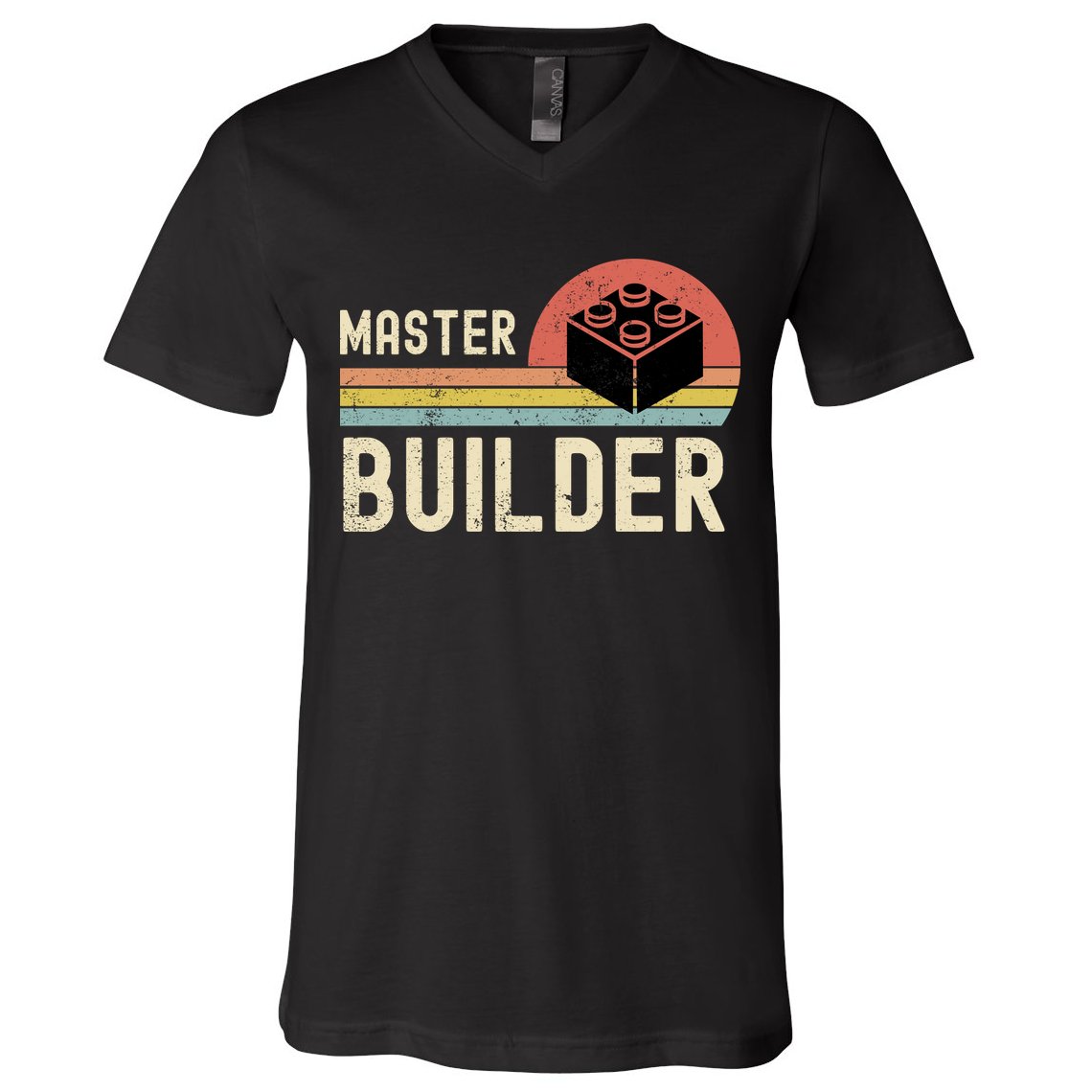 Master Builder Vintage Style Gift V-Neck T-Shirt