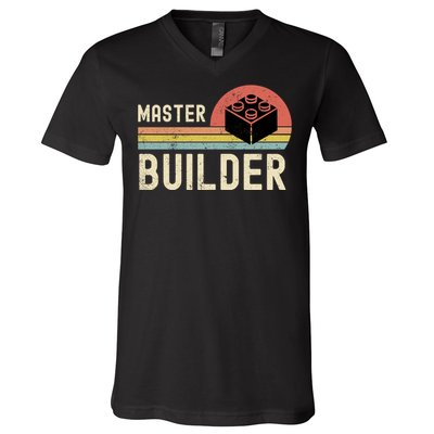 Master Builder Vintage Style Gift V-Neck T-Shirt