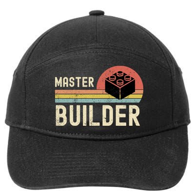 Master Builder Vintage Style Gift 7-Panel Snapback Hat