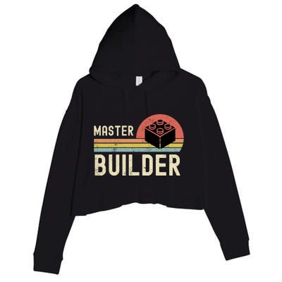 Master Builder Vintage Style Gift Crop Fleece Hoodie