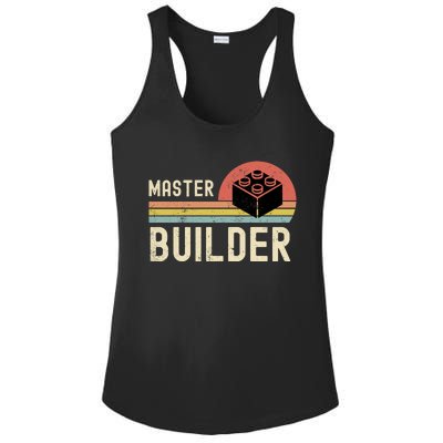 Master Builder Vintage Style Gift Ladies PosiCharge Competitor Racerback Tank