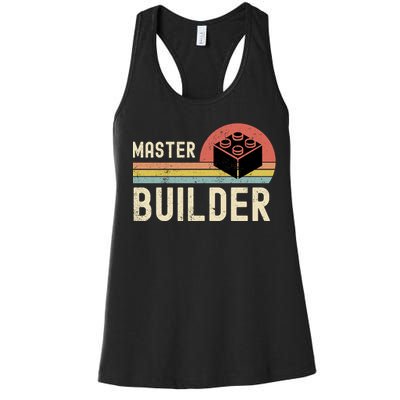 Master Builder Vintage Style Gift Women's Racerback Tank