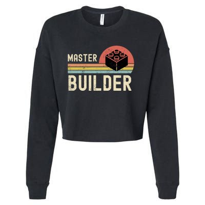 Master Builder Vintage Style Gift Cropped Pullover Crew