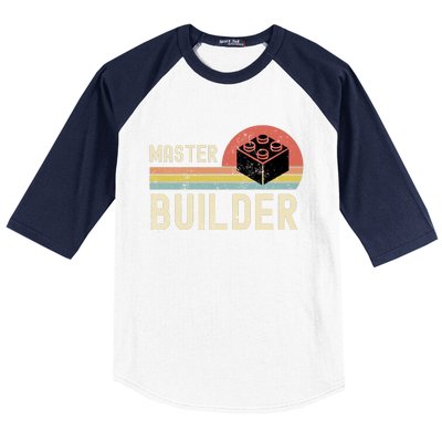 Master Builder Vintage Style Gift Baseball Sleeve Shirt