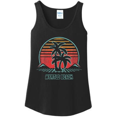 Myrtle Beach Vintage 80s Style Ladies Essential Tank