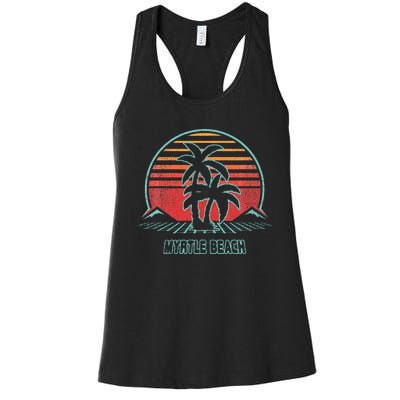 Myrtle Beach Vintage 80s Style Women's Racerback Tank