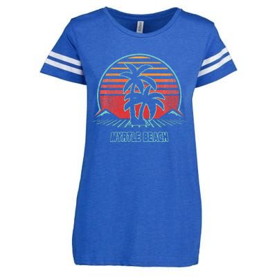 Myrtle Beach Vintage 80s Style Enza Ladies Jersey Football T-Shirt