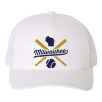 Milwaukee Baseball Vintage Wisconsin Pride Yupoong Adult 5-Panel Trucker Hat