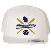 Milwaukee Baseball Vintage Wisconsin Pride Wool Snapback Cap