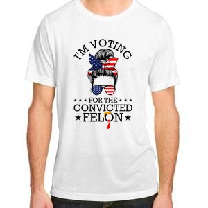 Messy Bun & Voting For The Convicted Felon Adult ChromaSoft Performance T-Shirt