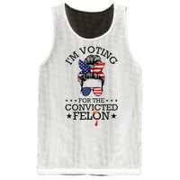 Messy Bun & Voting For The Convicted Felon Mesh Reversible Basketball Jersey Tank