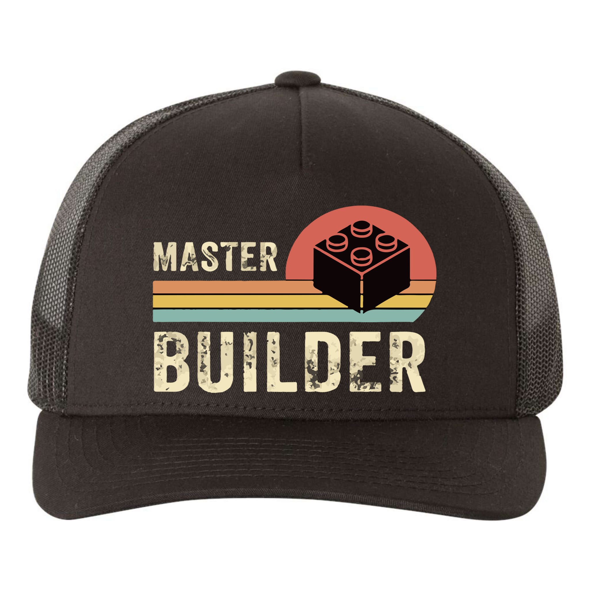 Master Builder Vintage Yupoong Adult 5-Panel Trucker Hat