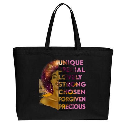 Motivational Bible Verses For African American Women Cotton Canvas Jumbo Tote