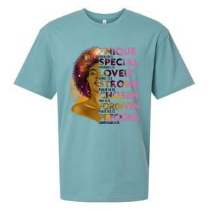 Motivational Bible Verses For African American Women Sueded Cloud Jersey T-Shirt