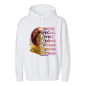 Motivational Bible Verses For African American Women Garment-Dyed Fleece Hoodie