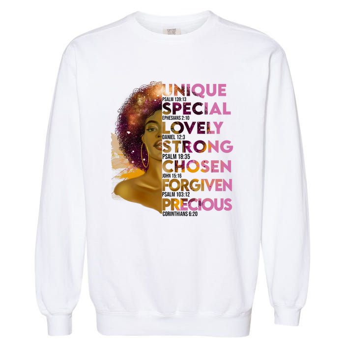 Motivational Bible Verses For African American Women Garment-Dyed Sweatshirt