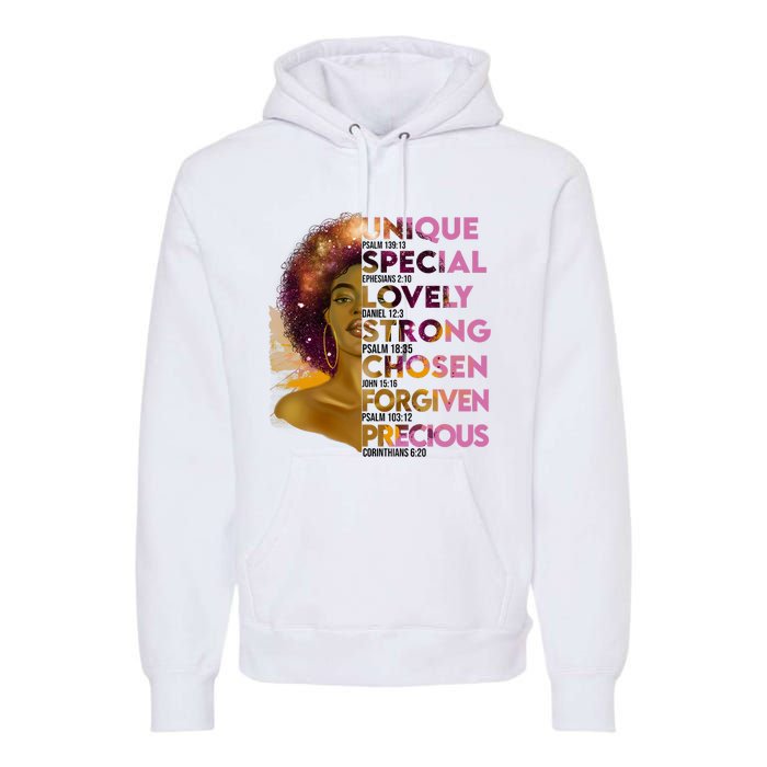 Motivational Bible Verses For African American Women Premium Hoodie