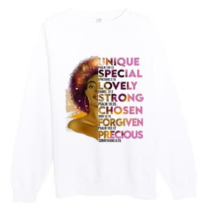 Motivational Bible Verses For African American Women Premium Crewneck Sweatshirt