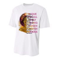 Motivational Bible Verses For African American Women Performance Sprint T-Shirt