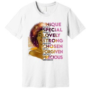 Motivational Bible Verses For African American Women Premium T-Shirt