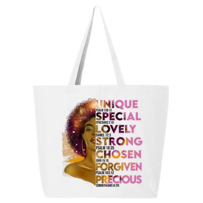 Motivational Bible Verses For African American Women 25L Jumbo Tote