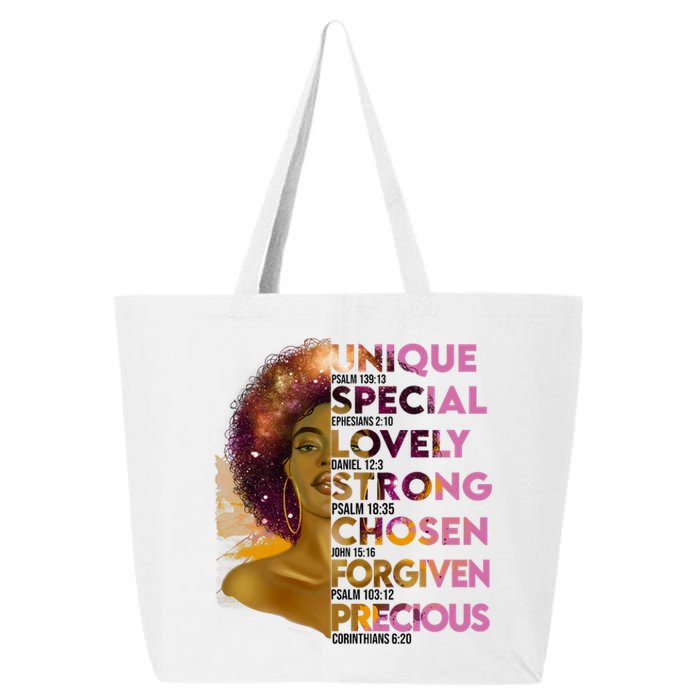 Motivational Bible Verses For African American Women 25L Jumbo Tote