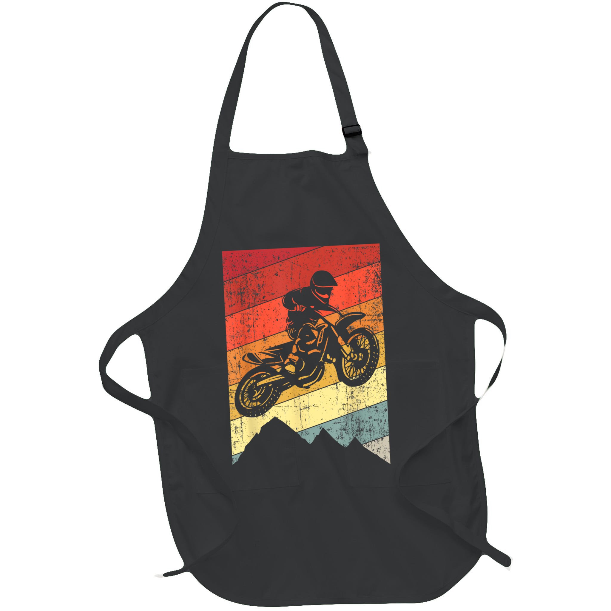 Motocross Bike Vintage Dirtbike Gift Racing Retro Dirt Bike Apron