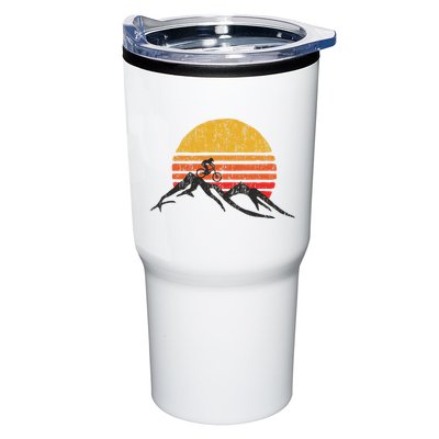Mountain Bike Vintage Sunset Design Graphic Tumbler