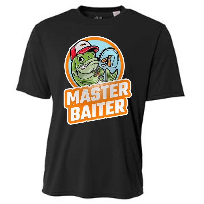 Master Baiter Vintage Bass Fishing Cooling Performance Crew T-Shirt