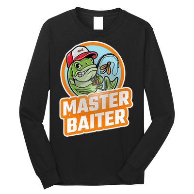 Master Baiter Vintage Bass Fishing Long Sleeve Shirt