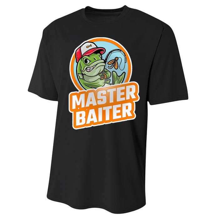 Master Baiter Vintage Bass Fishing Performance Sprint T-Shirt