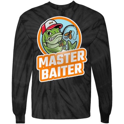 Master Baiter Vintage Bass Fishing Tie-Dye Long Sleeve Shirt