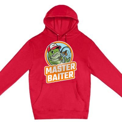 Master Baiter Vintage Bass Fishing Premium Pullover Hoodie