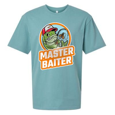 Master Baiter Vintage Bass Fishing Sueded Cloud Jersey T-Shirt