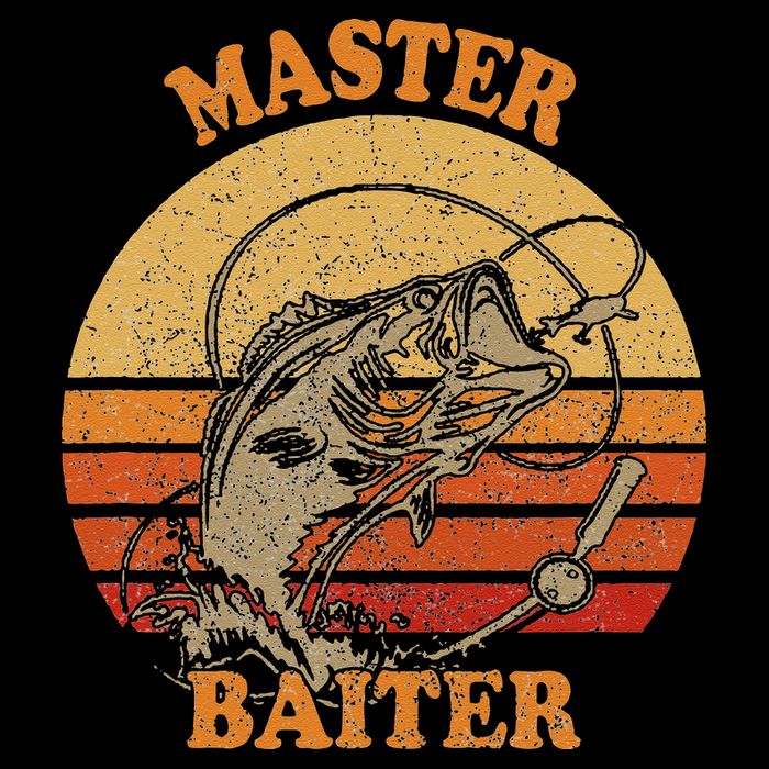Master Baiter Vintage Bass Fishing Funny Camping Toddler T-Shirt