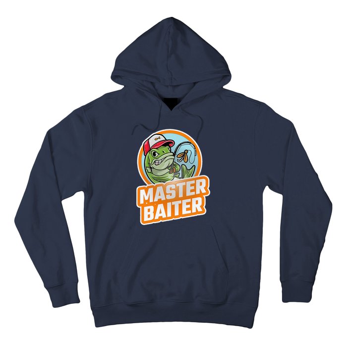 Master Baiter Vintage Bass Fishing Funny Angler Hoodie